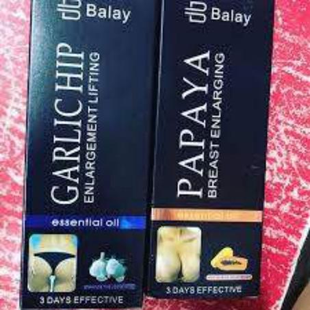 papaya breast enlarging oil + garlichip PACK X2