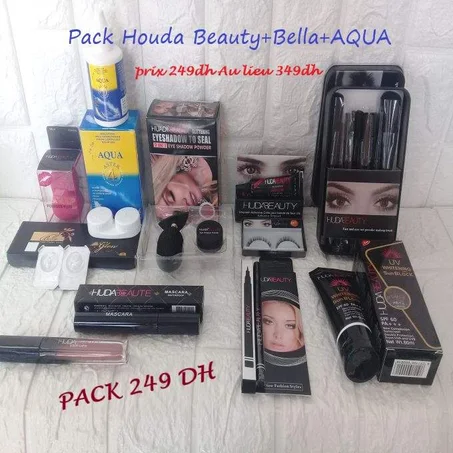pack huda beauty 10 produits 1 produits Gratuitement