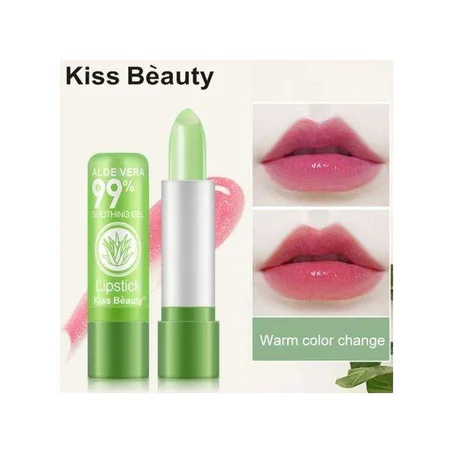 spécification de produit Kiss Beauty Long Rose Rose Maquillage Imperméable À L'eau Baume À Lèvres Aloe Vera