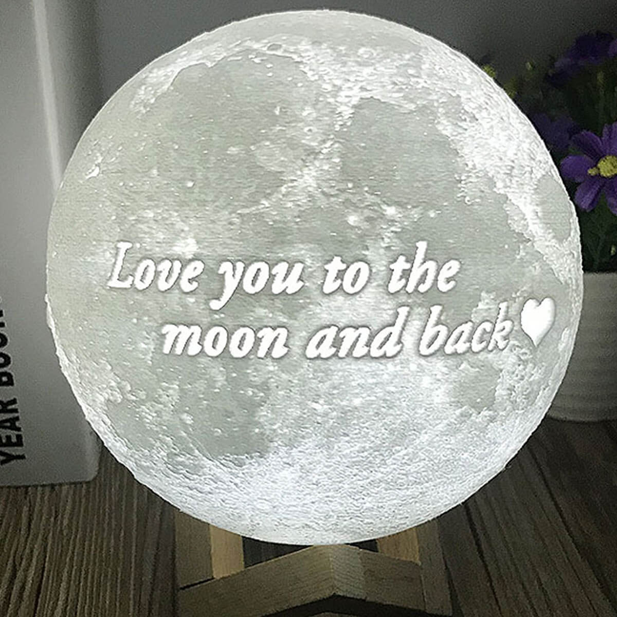 Lampe de lune personnalisée avec votre photo