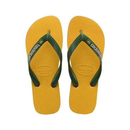صندالة Havaianas أصلية باللونين الأصفر والأخضر