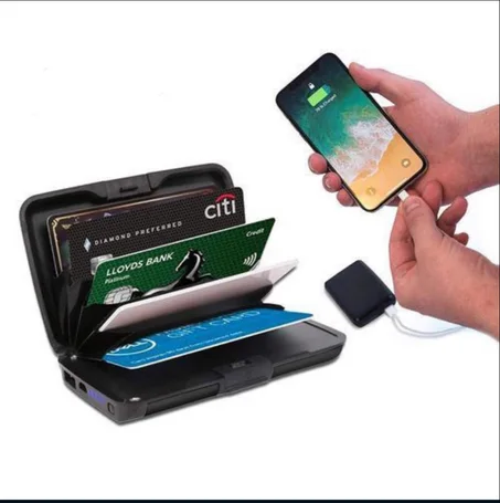 محفظة جيب وشاحن البطارية. مناسبة للرجال والنساء