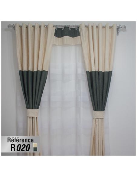 Rideau et Cache Rideau Tissu Chenille