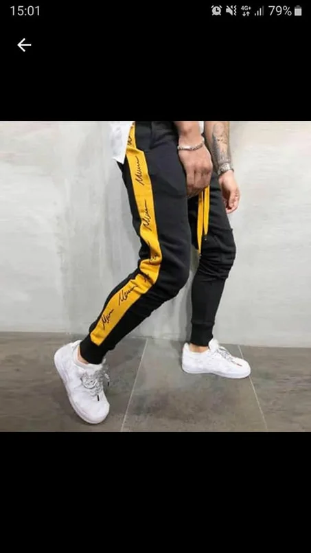 (سروال( اسود ، اصفر