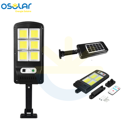 Lampadaire LED Solaire 120LED مصباح خارجي بالطاقة الشمسية