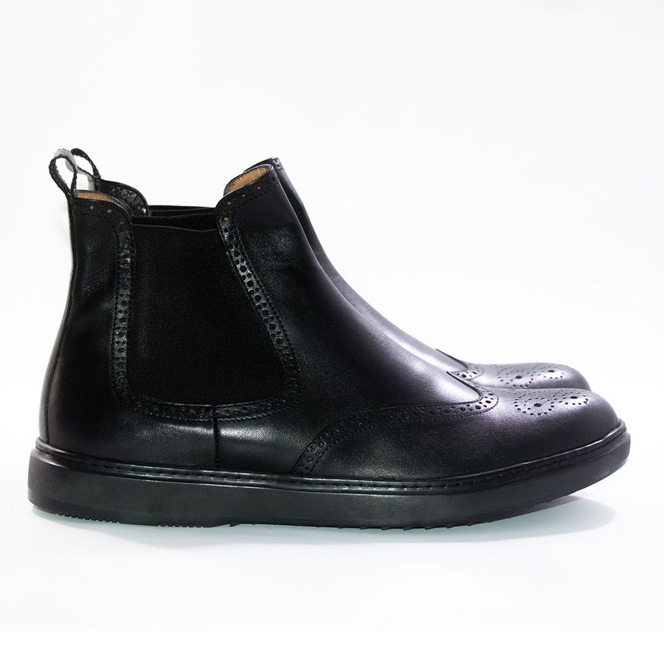 BOTTINE CUIR NOIR 501