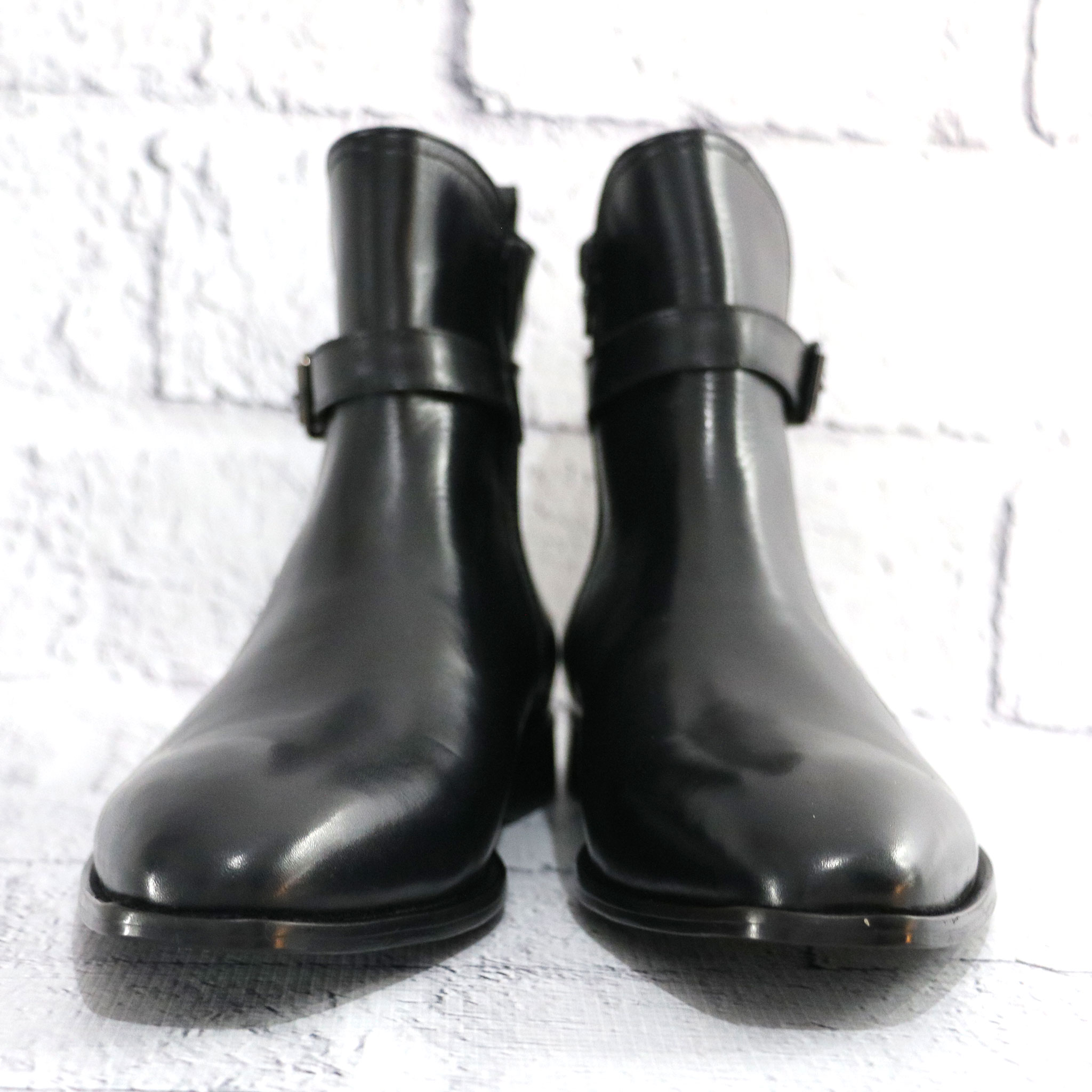 Bote Noir Cuir 100% Original Semelle cuir