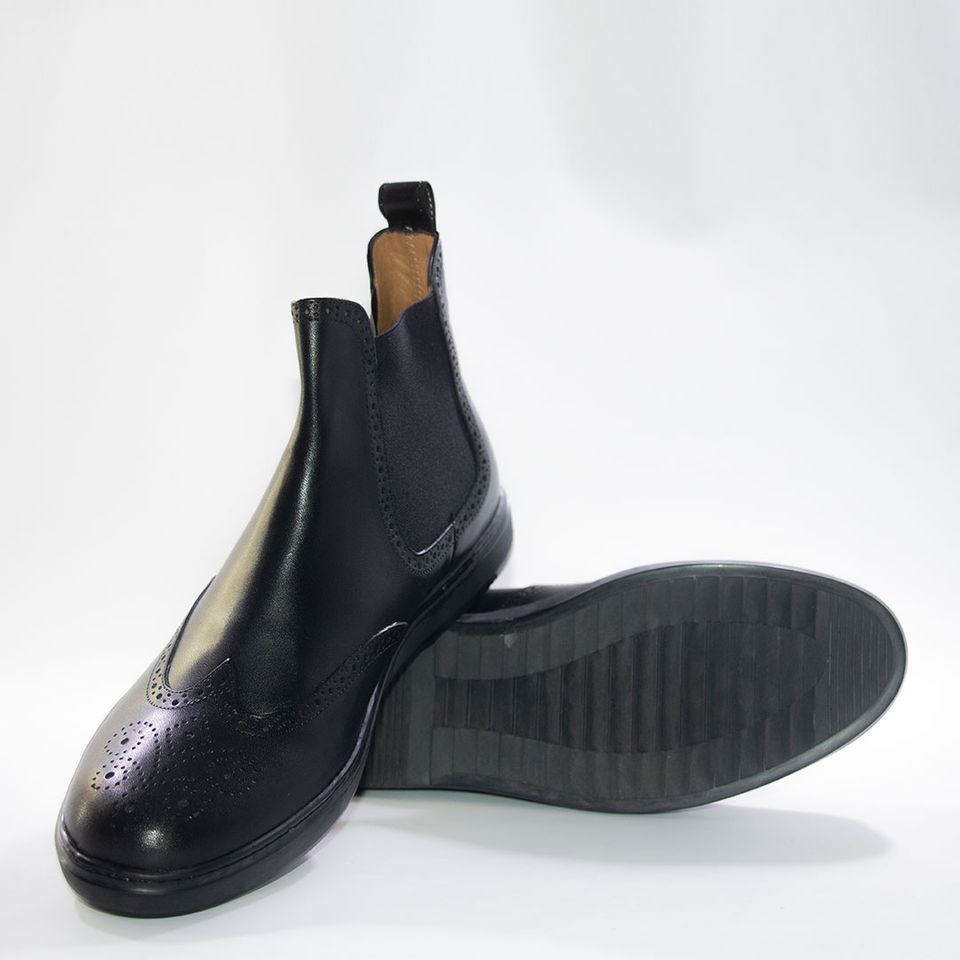 BOTTINE CUIR NOIR 501