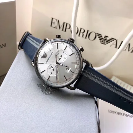 Emporio armani AR11202 Chronographe Quartz Cadran argent