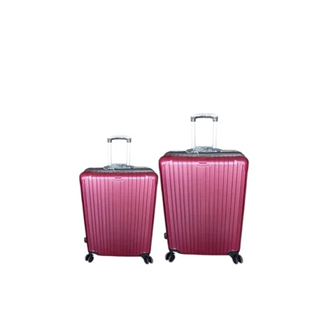 Set De 2 Valises Trolley Rigide "Escapade" (Moyenne+Cabine) ROUGE