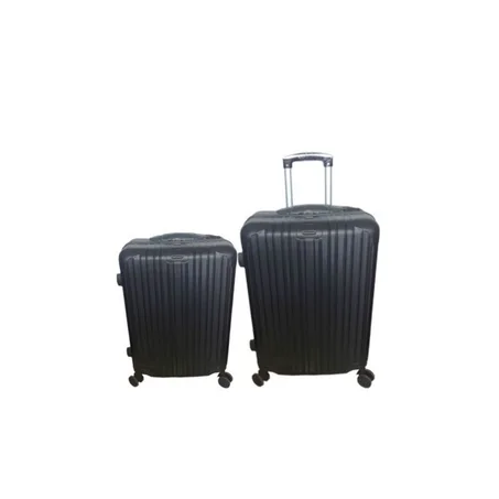 Set De 2 Valises Trolley Rigide "Escapade" (Moyenne+Cabine) noir