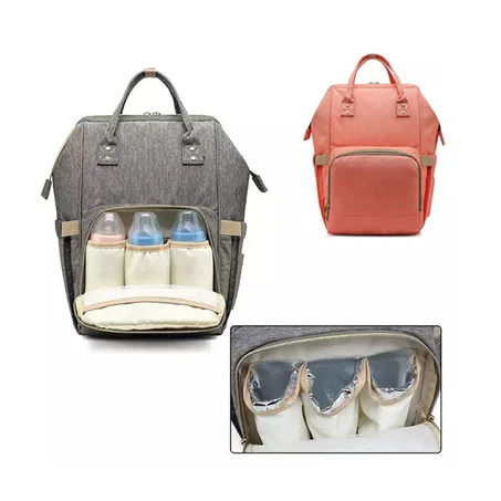 Sac à Dos à Langer Pour Bébé Avec Poches Isothermes Pour Biberons