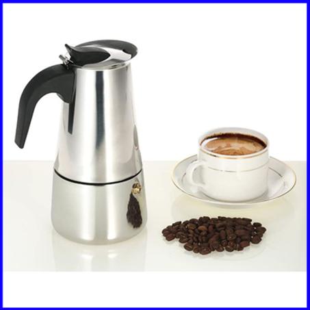 Espresso Maker // Cafetière Italienne en acier inoxydable إبريق القهوة 6 كؤوس