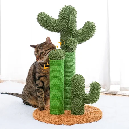 [ 50% OFF ] Arbre à Chat Cactus avec des Jouets De Balle Poteaux à Gratter