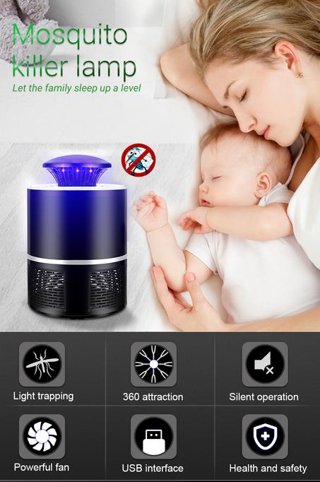 Electric Mosquito Killer with Trap Lamp