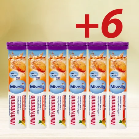 Pack Multivitamines (6 Tubes × 20 Comprimés)