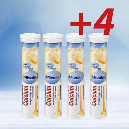 Pack de Calcium (4 Tubes × 20 Comprimés)
