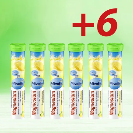 Pack Magnésium (6 Tubes × 20 Comprimés)