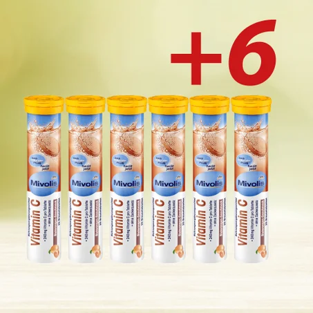 Pack Vitamine C (6 Tubes × 20 Comprimés)