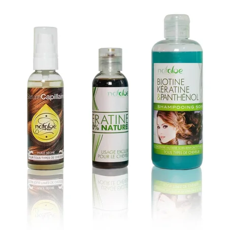 مجموعة الكيراتين والبيوتين لتقوية وتكثيف الشعر Gamme Kératine Naturelle