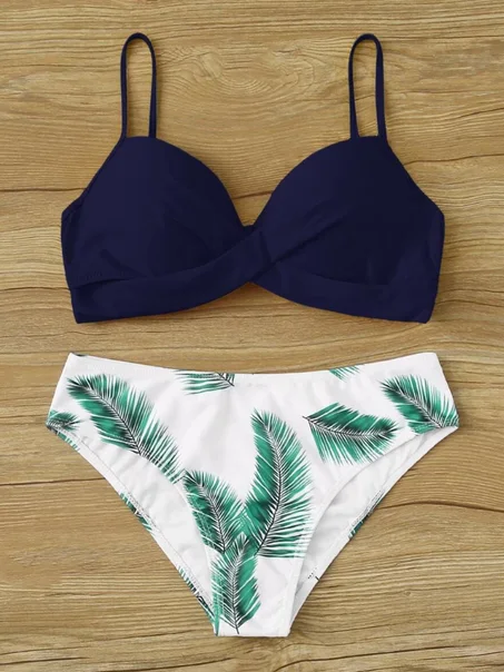 Bikini à tropical avec armature