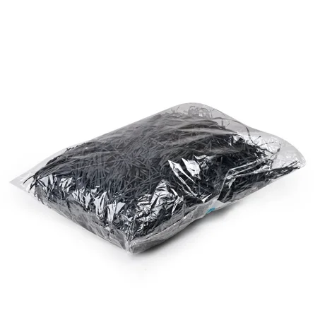 مجموعة (6) اكياس قصاصات ورق سوداء لتغليف الهدايا والمنتجات