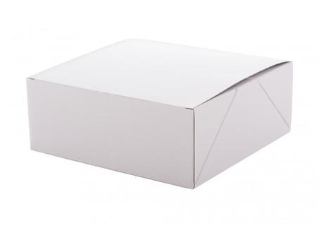 مجموعة ( 200 ) علبة  ابيض للكيك 17 سم