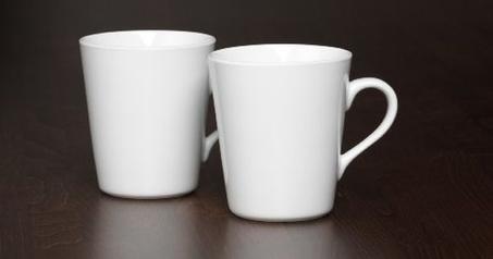 مجموعة (36) اكواب سبليمشن حرارية ابيض