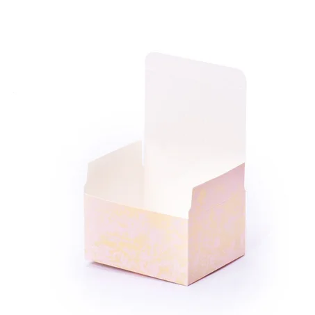 مجموعة (48) علبة توزيعات رخامية وردية فاخرة بشريطة