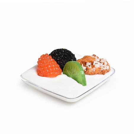 مجموعة (120) صحن بلاستيك شفاف لتقديم الحلويات والمقبلات