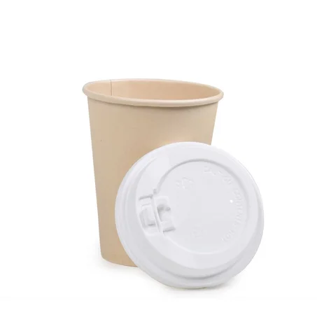 مجموعه (500) غطاء أبيض لاكواب الورق - 8 انز