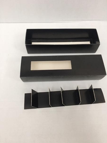 مجموعة (50) علبة لون أسود بتقسيمات داخلية متحركة