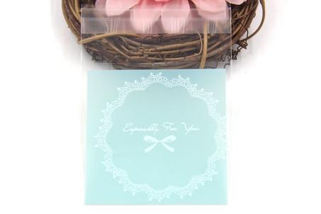 مجموعة(500) كيس للكوكيز والحلويات - سماوي