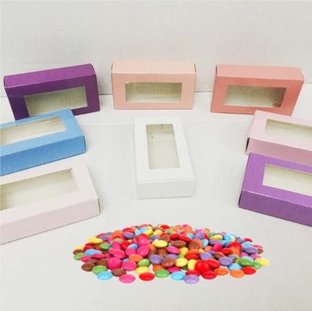 مجموعة (120) علب طويلة ملونة للحلويات