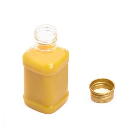 مجموعة (95) علبة بلاستيك للمشروبات بغطاء ذهبي - 50مل