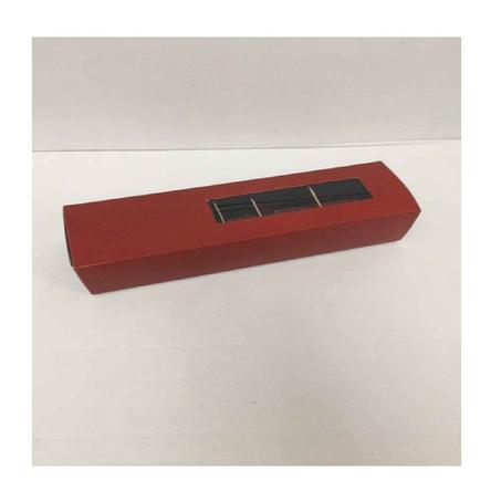 مجموعة (50) علب حلويات طويلة احمر