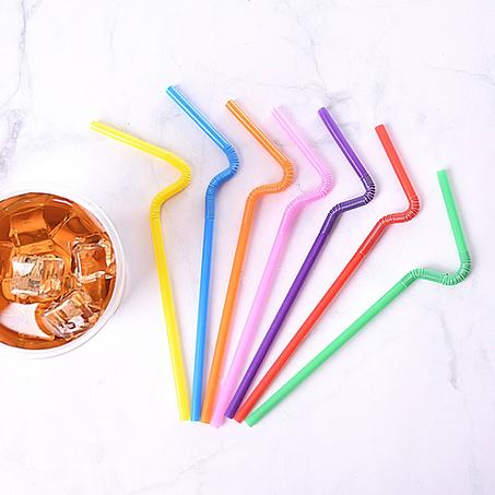 مجموعة ( 1000 ) مصاص بلاستيك للمشروبات ملونة