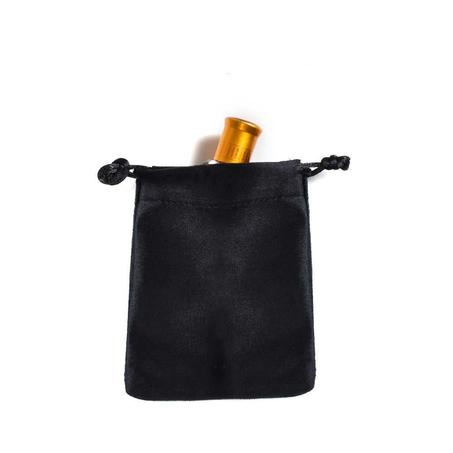 مجموعة (60) كيس قماش مخمل اسود فاخر مع حبل للاغلاق - 13*10.5 سم