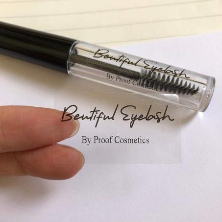 مجموعة (100) استكر لاصق شفاف دائري 10 سم بشعارك