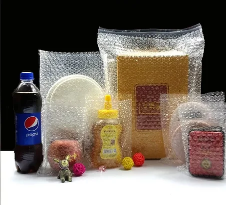 عدد (1) رول أكياس للتغليف والتعبئة فقاعية شفاف