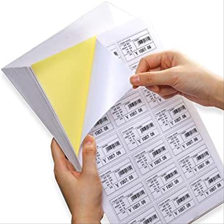 A4 مجموعة (10) استكر لاصق مستطيل بشعارك