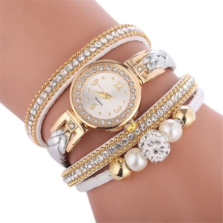 Beautiful Fashion Bracelet Watch Ladies Diamond Watch English Circle Watch Bracelet Watch Round Watch relogio feminino 100%