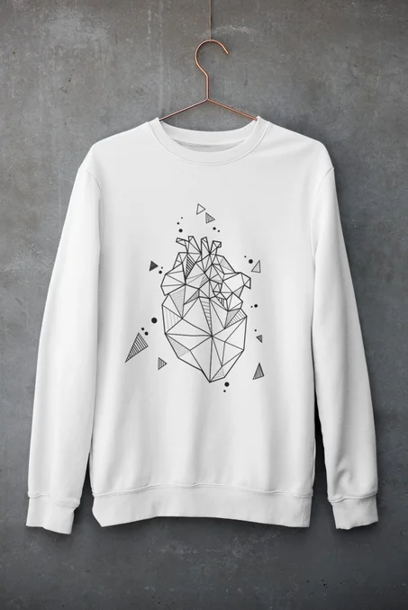 Sweatshirt (Geometric Heart) By Not Yet