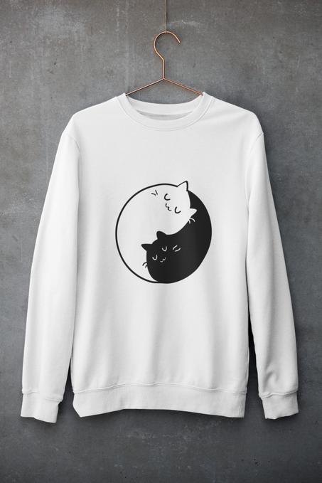 Sweatshirt Ying Yang Cats by Not Yet