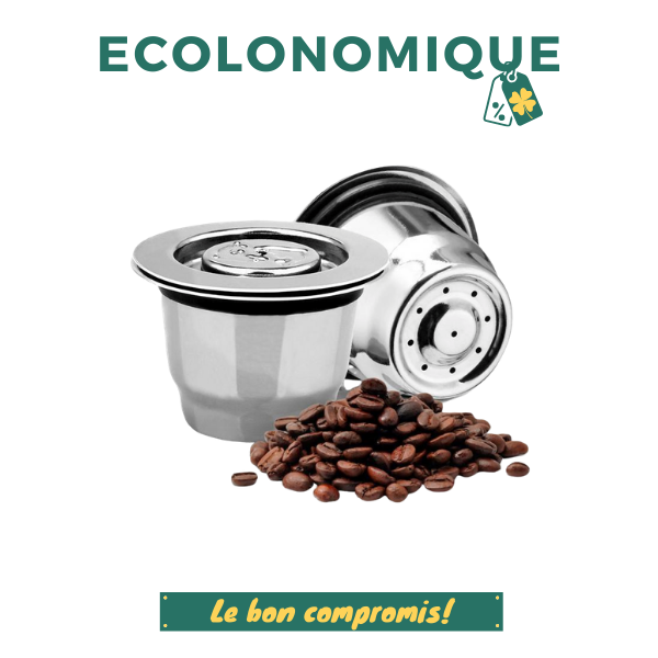 Réutilisable Acier Inoxydable Rechargeable Capsule à Café Pour Nespresso Machine 