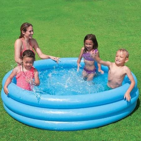 INTEX - Piscine ronde Ø 1.47M x H 33 cm - 3 boudins
