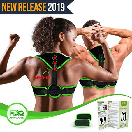 Correcteur de posture magnétique pour soutien supérieur du dos renfort dorsal