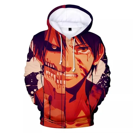 attack on titan hoodie | ملابس انمي هجوم العمالقة