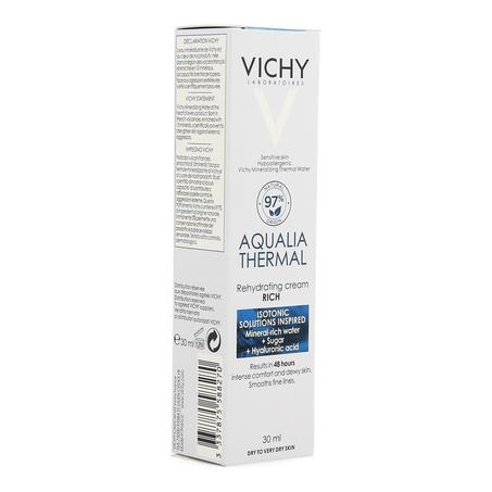 VICHY AQUALIA THERMAL CRÈME RICHE HYDRATATION  DYNAMIQUE TUBE 30ML