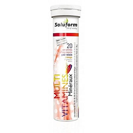 SOLUFORM MULTI VITAMINES MINÉRAUX 20 COMPRIMES